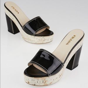PRADA - Platform sandals - Size 8